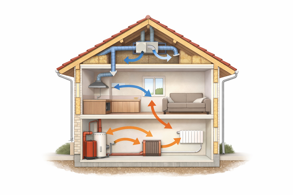 Fonctionnement global d’un logement dans un projet de rénovation énergétique