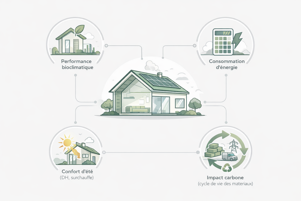 schéma pédagogique étude RE2020 Bbio Cep DH carbone
