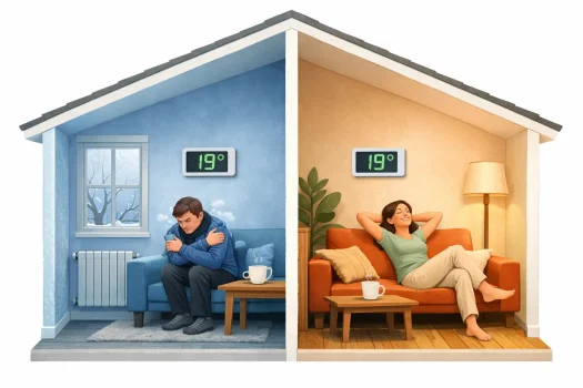 Différence entre température affichée et confort thermique ressenti dans un logement