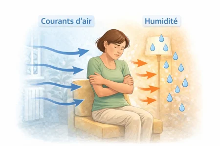 Impact des courants d’air et de l’humidité sur le confort thermique
