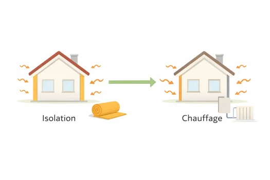 Différence entre isolation et chauffage dans une rénovation