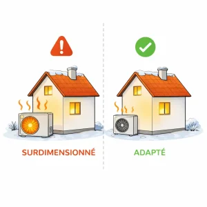 chauffage surdimensionné après isolation