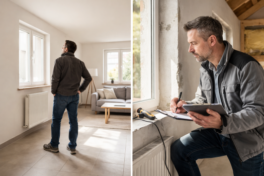 Différence entre regarder et analyser lors d’une première visite rénovation