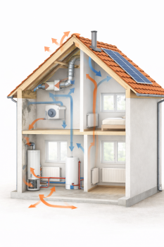 Bâtiment considéré comme système interactif lors d’une première visite rénovation